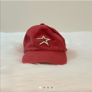 Red astros hat
